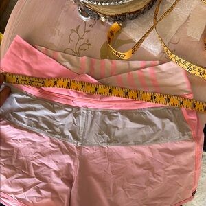 Lululemon Pink and Gray running / active Shorts